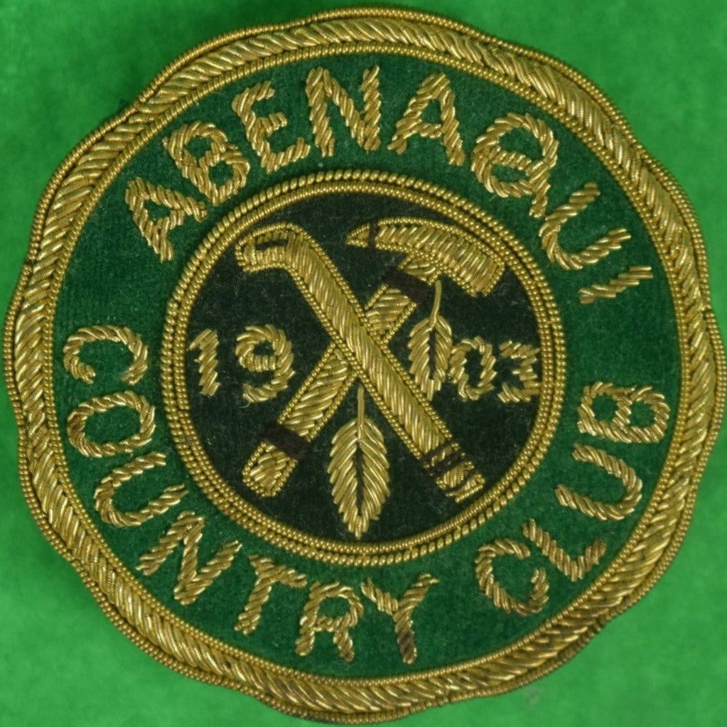 Abenaqui Country Club 1903 Blazer Crest w/ Brass Clip