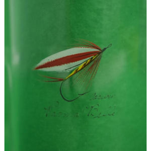 Carwin Trout Fly Hand-Painted Glass Pitcher