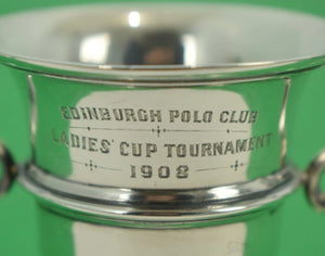 Edinburgh Polo Club Ladies' Cup Tournament 1908 Sterling Trophy
