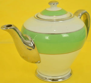 McCormick & Co Banquet Teas Balto English Teapot w/ Gilt Silver Pourer