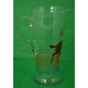 Hand-Painted Steeplechaser Pitcher