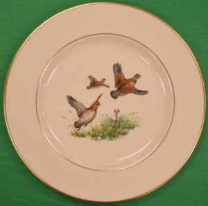 "Set x 11 Pickard China For Abercrombie & Fitch Gamebird Salad Plates"