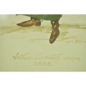 Arthur Coventry 1884 Jockey Watercolour