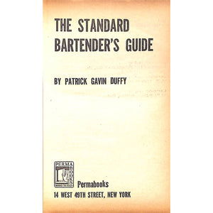 The Standard Bartender's Guide