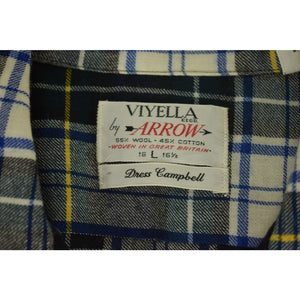 Viyella by Arrow Dress Campbell Tartan Plaid Spt Shirt Sz: Lg