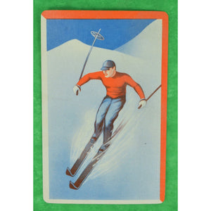 Twin Boxed Set of Skier Playing Cards
