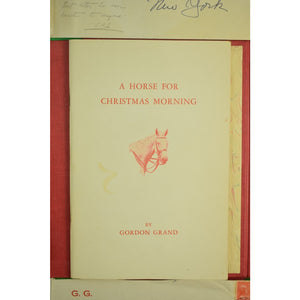 Christmas Stories 5 Equestrian Millbrook, NY Booklets/Letters by Gordon Grand