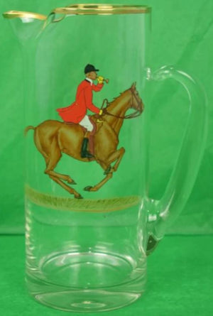 "Frank Vosmansky x Abercrombie & Fitch Hand-Painted Fox-Hunter Pitcher" (SOLD)