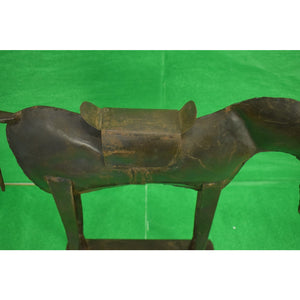 Pair of French Bronze Horses