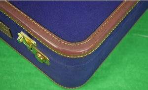 T Anthony Purple Canvas Suitcase