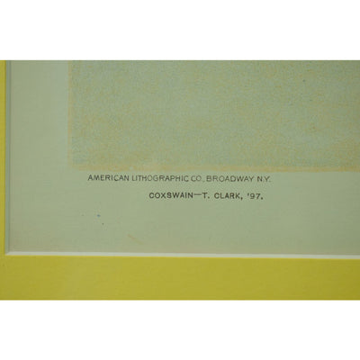 "The Yale-Henley Crew" 1896 by Jay Hambidge Published by Truth Company