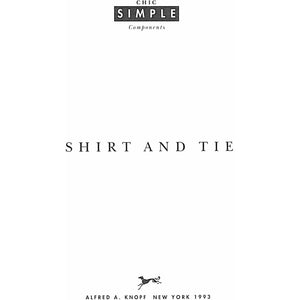 Chic Simple Components; Shirt and Tie