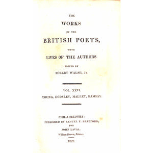 The Works of The British Poets, The Poetical Works of Edward Young Vol. XXVI