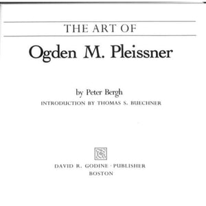 "The Art Of Ogden M. Pleissner" 1984 BERGH, Peter
