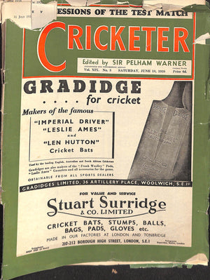 "Cricketer - June 18, 1938"