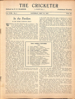 'The Cricketer - May 15, 1937'