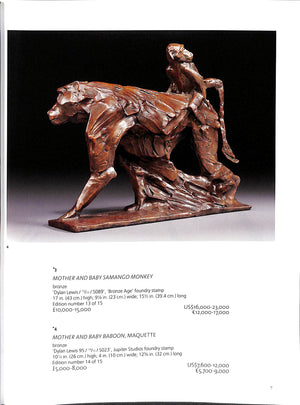 Christie's South Kensington 2011 'Predators and Prey II: The Dylan Lewis Bronzes'