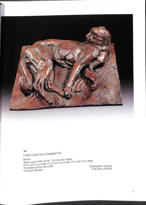 Christie's South Kensington 2011 'Predators and Prey II: The Dylan Lewis Bronzes'