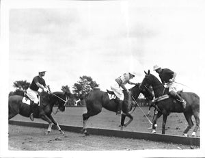 "Jock Whitney & Tommy Hitchcock of Greentree Polo" 1936 B/W Polo Photo