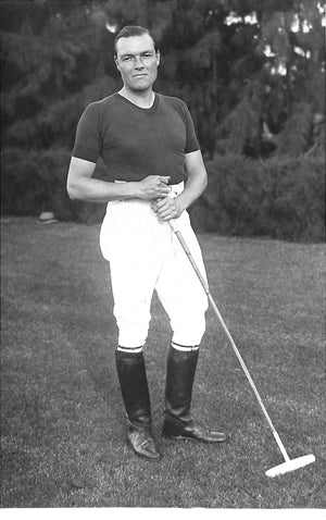 "Stephen (Laddie) Sanford, Polo Player in Palm Beach, FL c1932 B&W Photo" (SOLD)