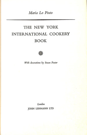 The New York International Cookery Book