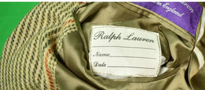 "Ralph Lauren Purple Label English Russell Plaid Cashmere Jacket" Sz 41R