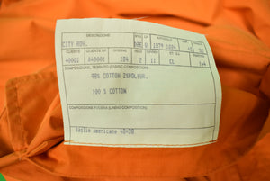 Paul Stuart Reversable Orange/ Tan Italian Sueded Cotton Jacket Sz 42R (SOLD)