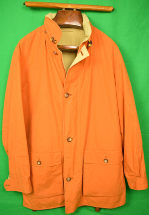 Paul Stuart Reversable Orange/ Tan Italian Sueded Cotton Jacket Sz 42R (SOLD)