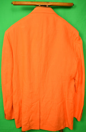 Polo Ralph Lauren Orange Italian Linen Blazer Sz L