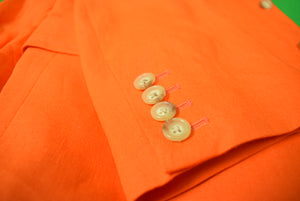 "Polo Ralph Lauren Orange Italian Linen Blazer" Sz L