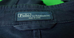 Polo Ralph Lauren Navy Cotton Blazer w/ 3 Emb Polo Players on Breast Pocket Sz: XL (SOLD)