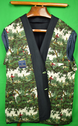"Brooks Brothers Social Primer Limited Edition Navy Flannel Blazer" Sz 46L (SOLD)