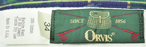 "Orvis Tartan Plaid Cotton Seersucker Trousers" Sz 34"W (New w/ Tag!)