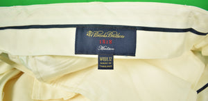 Brooks Brothers 'Madison' Winter White Flannel Trousers Sz: 40W/32L (SOLD)