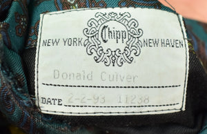"Chipp Gun Club Check Saxony Wool Sport Coat c1993 Jacket" Sz: 44L (SOLD)