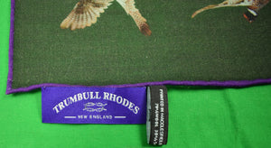 Orvis Wool/ Silk English 'Pheasant' Olive Pocket Square (New!) (SOLD)