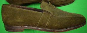 "Paul Stuart's Choice Taupe Suede Slip-On Loafers" Sz 11-1/2 D