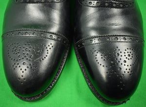"Peal & Co for Brooks Brothers Black Cap Toe Oxfords" Sz 11 D