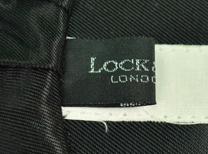 Lock & Co London Wool Navy/ Yellow Cricket Cap 7-5/8" (SOLD)