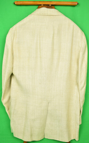 "Chipp Oyster Shantung Silk w/ Equestrian Print Lining Sport Jacket" Sz 43L (SOLD)