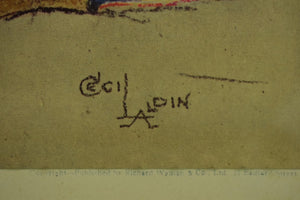 "Cecil Aldin 'Activity' Polo Pony c1932 Hand-Colour Plate"
