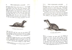 "Walton's The Complete Angler Vol. I & II" 1893 WALTON, Izaak and COTTON, Charles