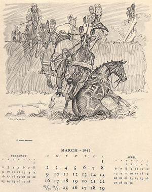 Paul Brown 1947 Calendar for Brooks Brothers