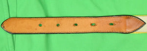 Hand-Needlepoint Yellow Belt w/ Golf Flagsticks 1-9