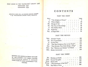 "Marius The Epicurean: His Sensations And Ideas" 1933 PATER, Walter
