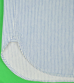 Rugby Ralph Lauren Blue/ White Stripe Cotton Twill Sport Shirt Sz: XL