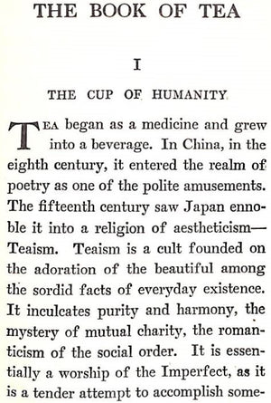 "The Book Of Tea" 1906 KAKUZO, Okakura (SOLD)