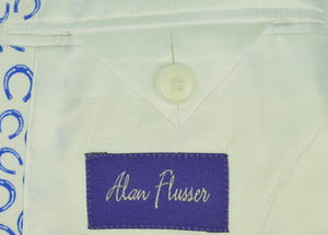 Alan Flusser Red & Blue Horseshoe Motif Cotton Blazer Sz: M/ 40R