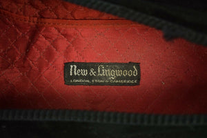 "New & Lingwood Hand Made In England Black Velvet Slippers w/ Embroidered Pheasants" (SOLD)