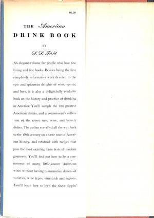 "The American Drink Book" 1953 FIELD, S.S. (Inscribed!)